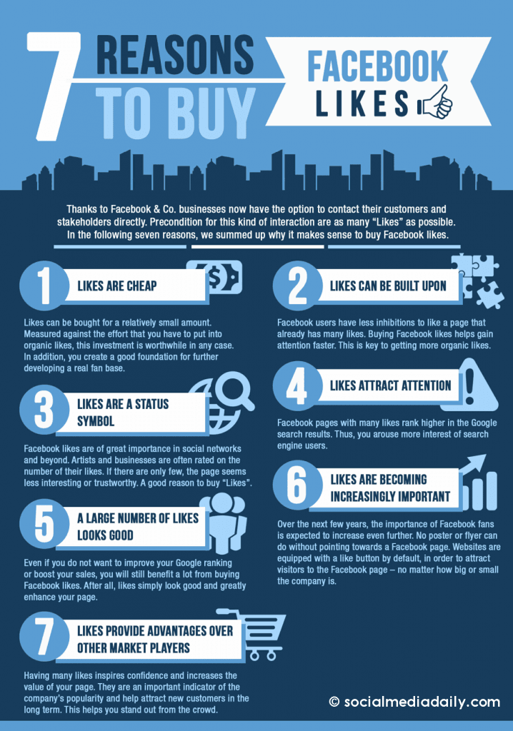 7 reasons to buy Facebook likes